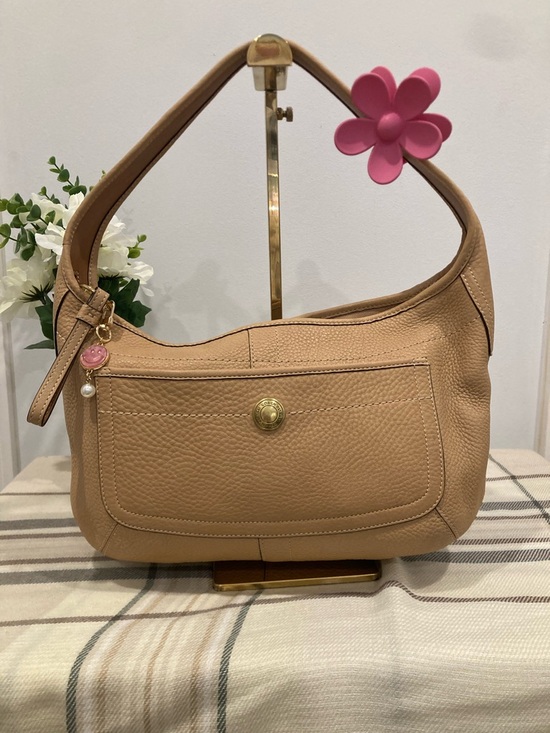 Coach Handbags - Coach Ergo Pebbled Leather Hobo Bag Tan Camel Shoulder Bag Style 11612